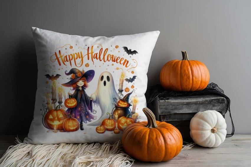 28 Plantillas PNG, Happy Halloween, cute, con Mockups