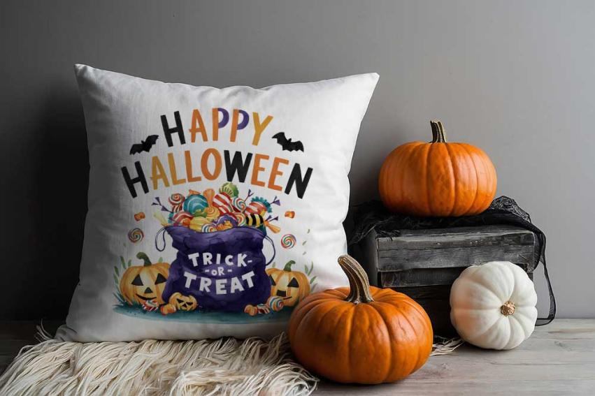 28 Plantillas PNG, Happy Halloween, cute, con Mockups