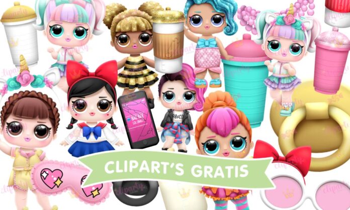 Cliparts,Caricaturas, Lol, ninas, fashion, glitter