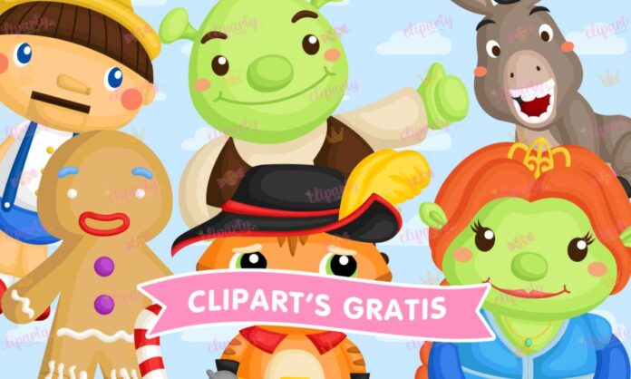 Cliparts, Entretenimiento, peliculas, personajes, shrek, fiona