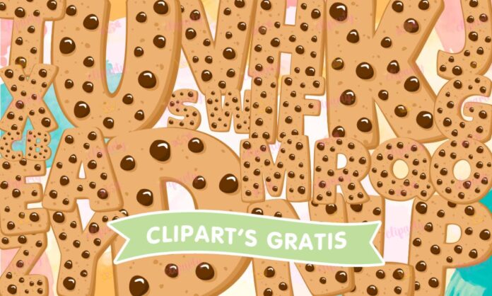 Cliparts, Abecedario, Escolar, cookies