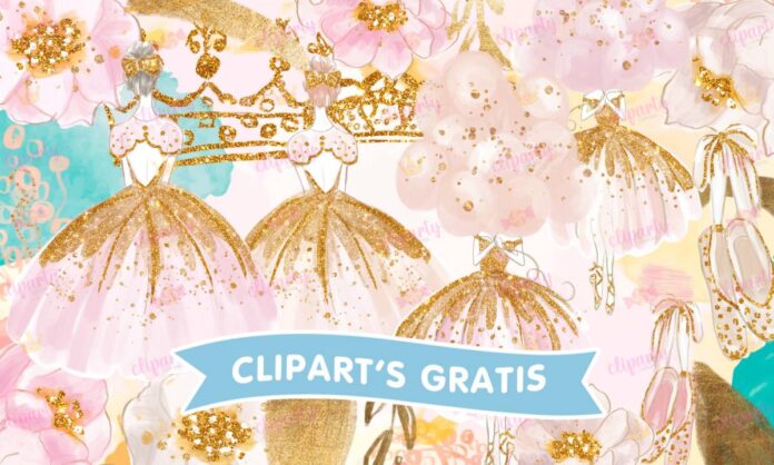 Cliparts, XV Anos, chicas, bailarina, glitter, floral