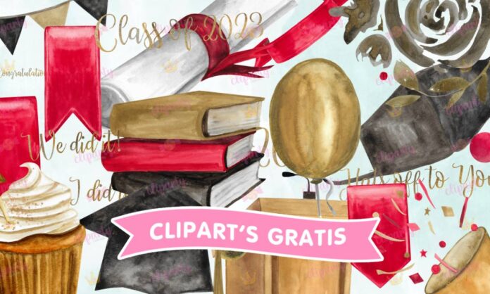 Cliparts, Graduados, birrete, libros, frases