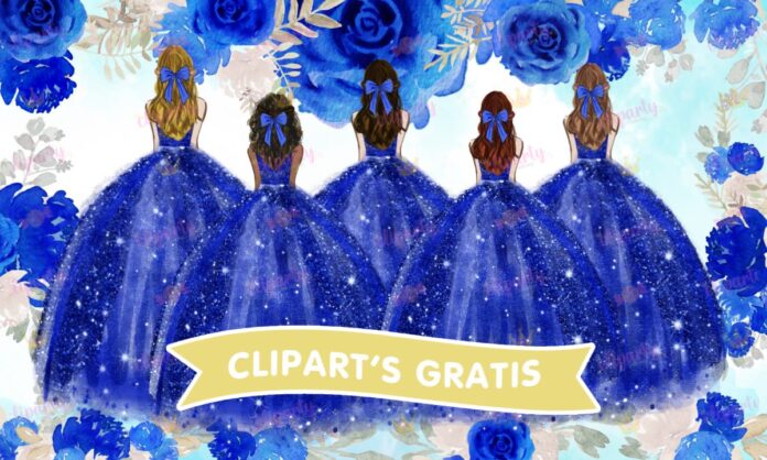 Cliparts, XV Anos, chicas, flores, glitter