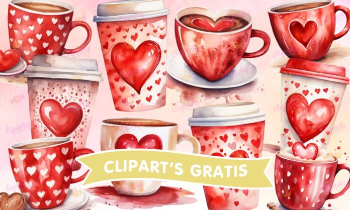 Cliparts, Objetos, Amor y Amistad, cafe