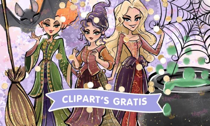 Cliparts, Películas, personajes, halloween, glitter