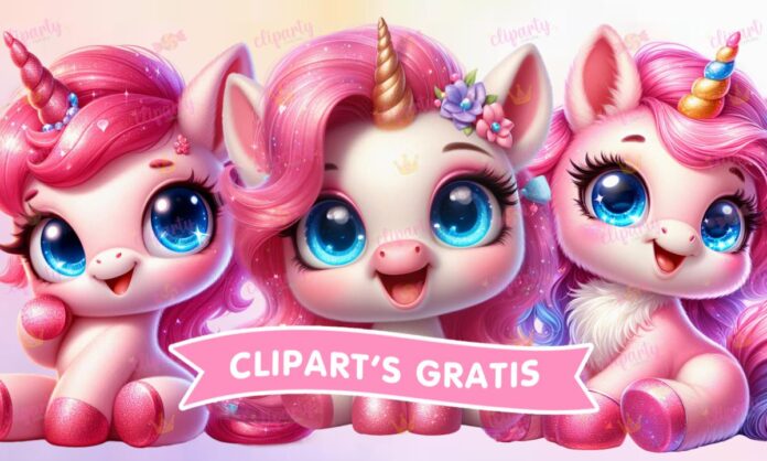 Cliparts, Seres Fantasticos, Unicornios, ninas