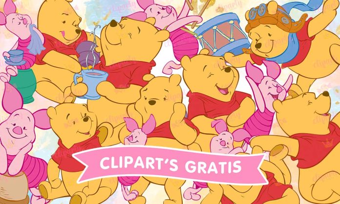 Cliparts, Caricatura, personajes, Winnie Pooh, Piglet