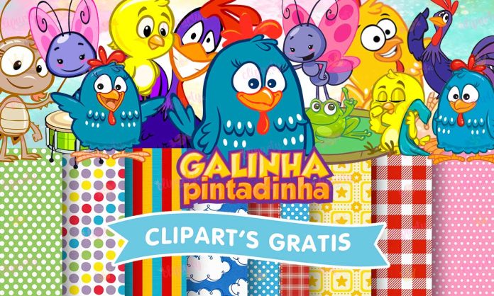 Cliparts, Caricaturas, Gallina Pintadita, abecedario, papeles