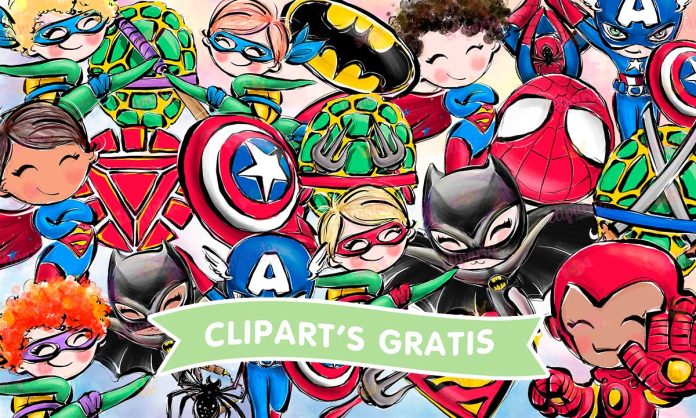 Cliparts, Superheroes, peliculas, Ninos