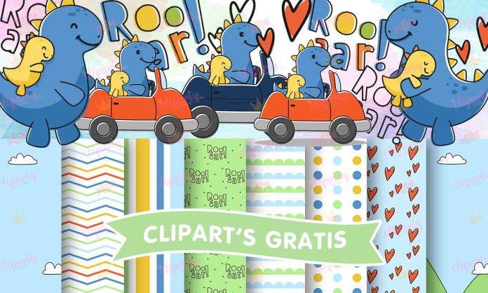 Cliparts, Papa, Dinosaurios, carros, frases, papeles