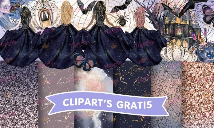 Cliparts, XV Anos, noche encantada, papeles, glitter