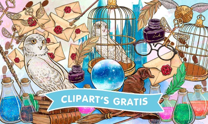 Cliparts, Peliculas, magia, Harry potter, glitter