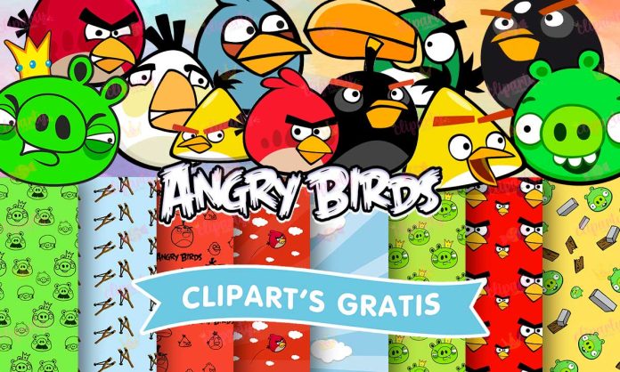 Cliparts, Videojuegos, Angry Birds, papeles