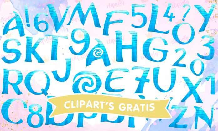 Cliparts, Abecedario, Números, Moana