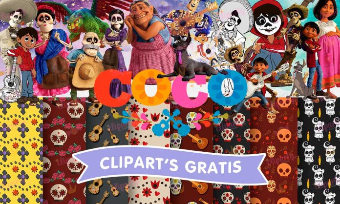 Cliparts, Peliculas, Coco, personajes, papeles