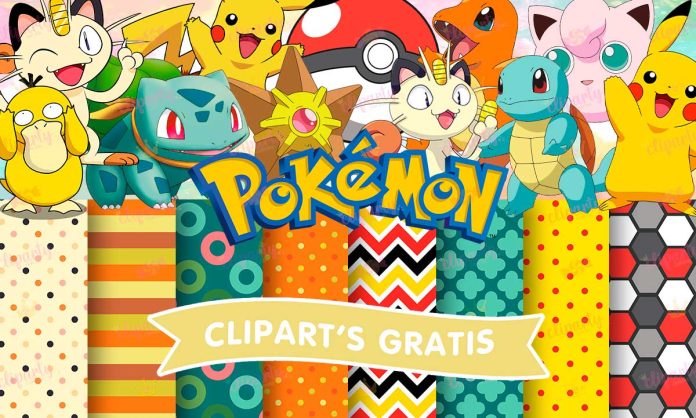 Cliparts, Caricatura, Pokemon, papeles