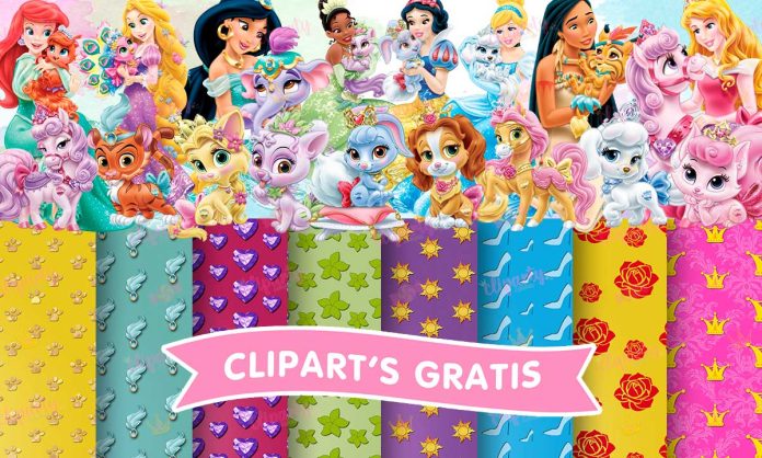 Cliparts, Películas, princesas, mascotas, papeles