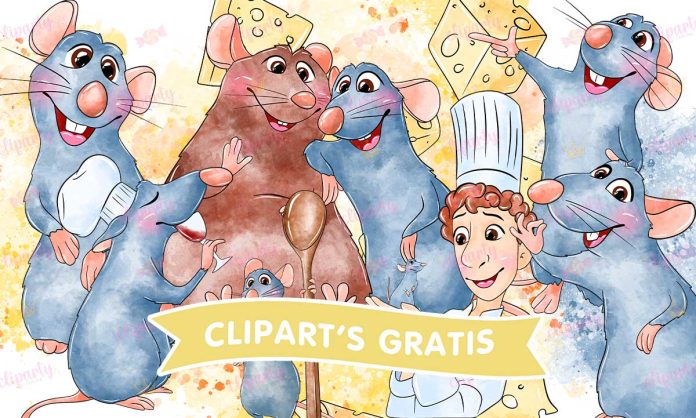 Cliparts, Peliculas, Ratatouille, watercolor