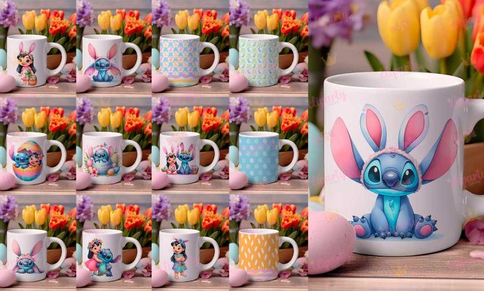 Cliparts, Pascua, Lilo y Stitch, plantillas