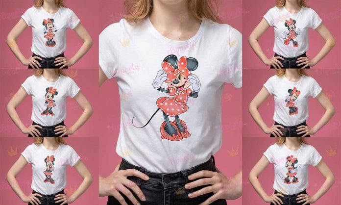 Cliparts, Caricaturas, Minnie Mouse, watercolor