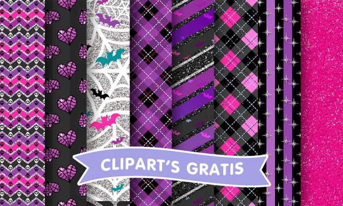 Papeles, Vampirina, corazones, glitter