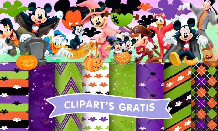 Cliparts, Caricaturas, Mickey Mouse, papeles