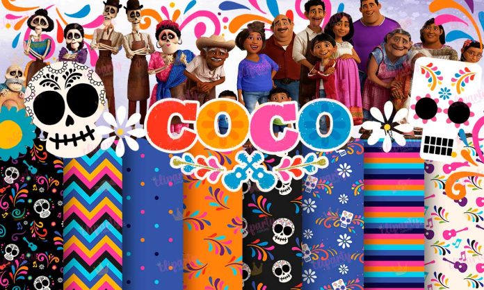 Cliparts, Pelicula, Dia de Muertos, Coco, papeles