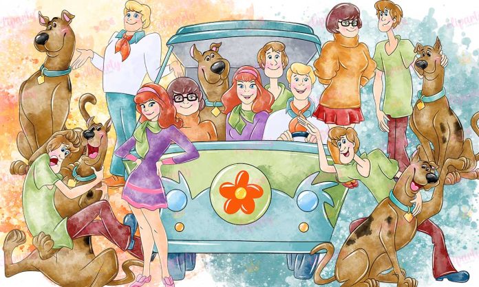 Cliparts, Caricaturas, Scooby Doo, watercolor