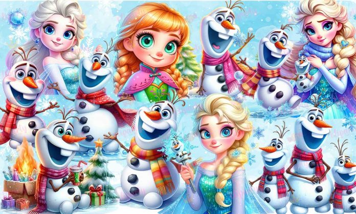 Cliparts, Peliculas, Frozen, watercolor